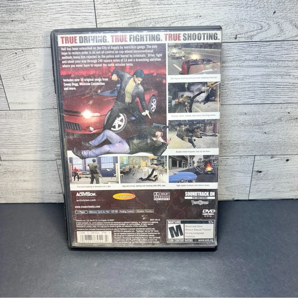 True Crime: Streets of L.A. (Sony PlayStation 2,‎ 2003) PLEASE READ